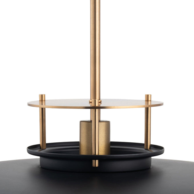 Beacon 1-Light Modern Gold & Black Pendant Light