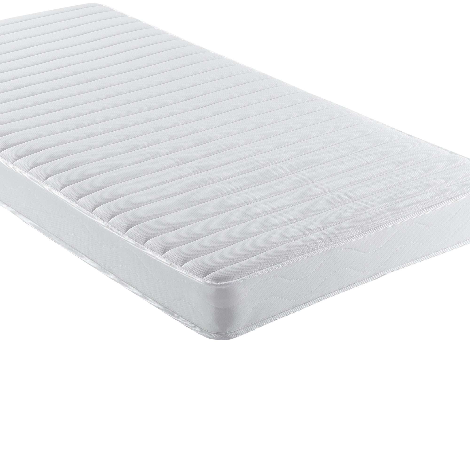 6" White Medium Firm Memory Foam Bonnell Spring Mattress