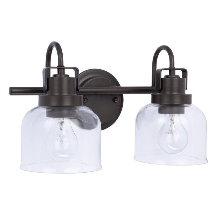 Lámpara de baño Brighton de 2 luces regulable en bronce oscuro