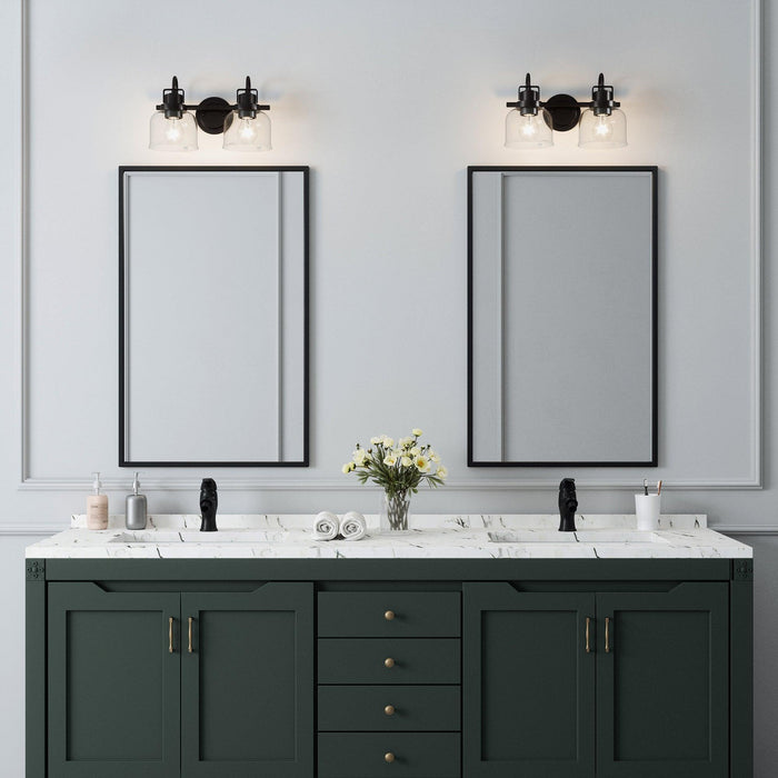 Lámpara de baño Brighton de 2 luces regulable en bronce oscuro