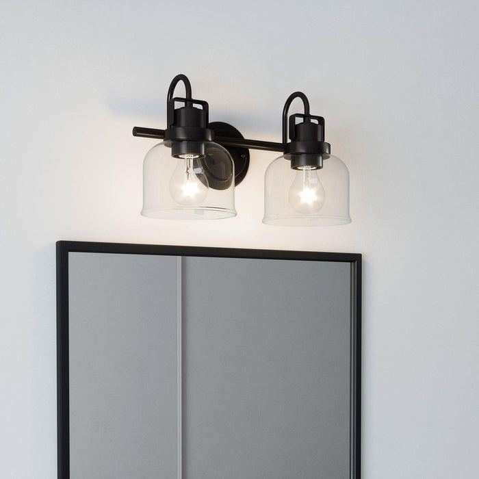Lámpara de baño Brighton de 2 luces regulable en bronce oscuro