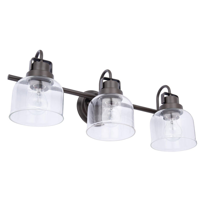 Lámpara de tocador de baño Brighton de 3 luces, regulable, en bronce oscuro