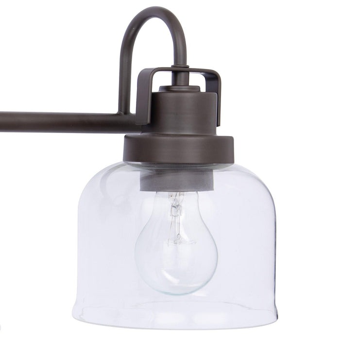 Lámpara de tocador de baño Brighton de 3 luces, regulable, en bronce oscuro