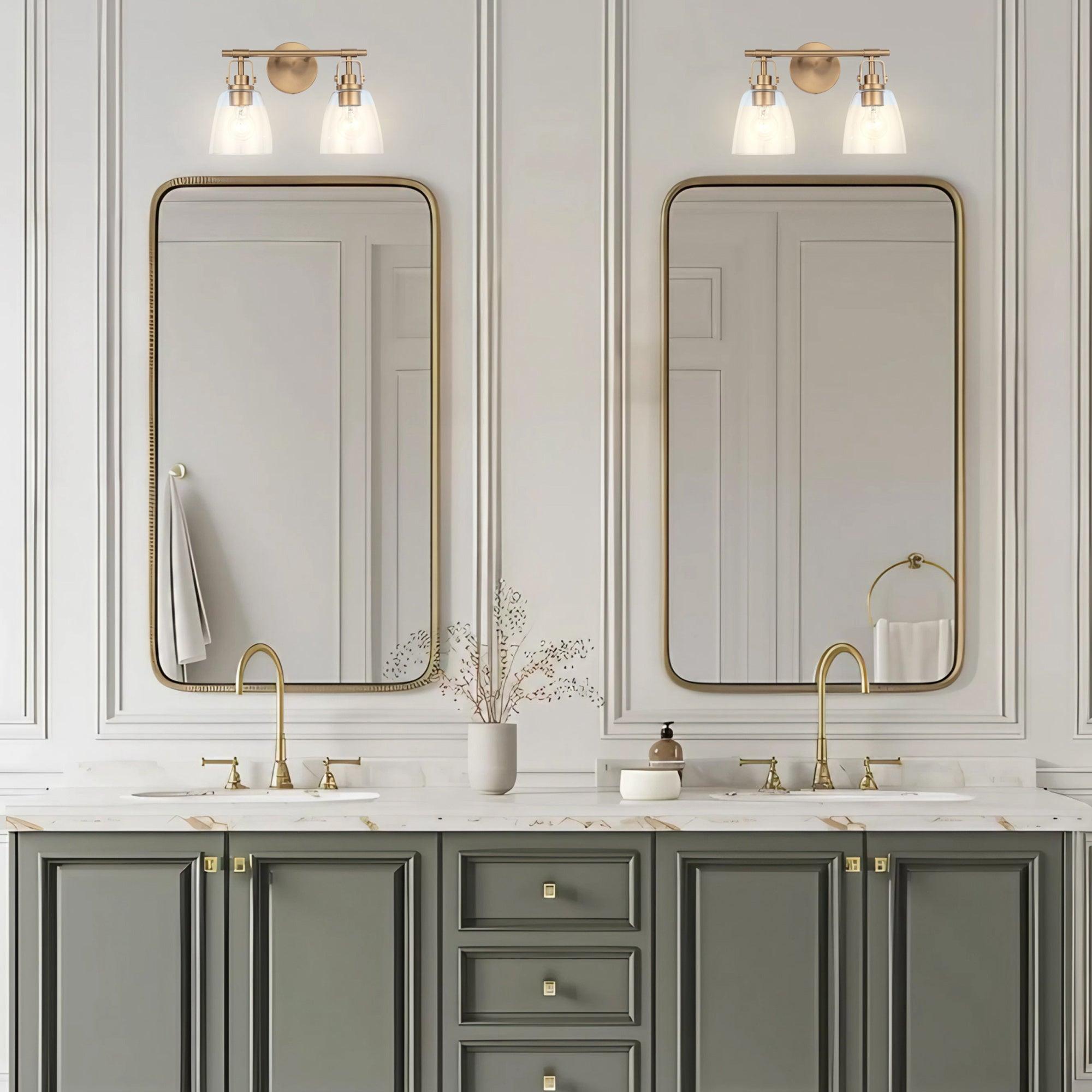 Brilliance Modern Farmhouse 2-Light Vanity Light