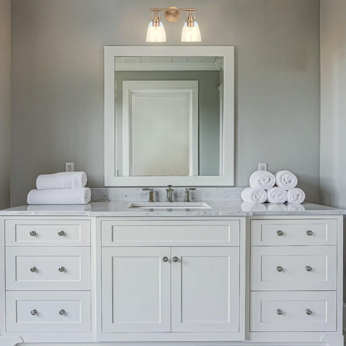 Brilliance Modern Farmhouse 2-Light Vanity Light