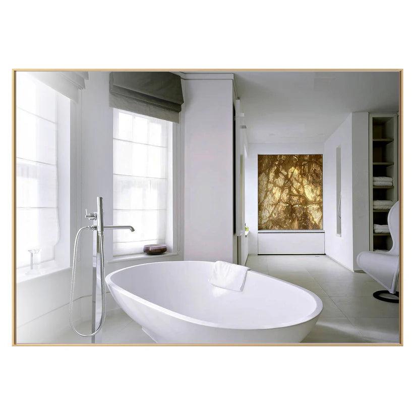 Reflections Sleek Modern Black Aluminum Framed Wall Mirror