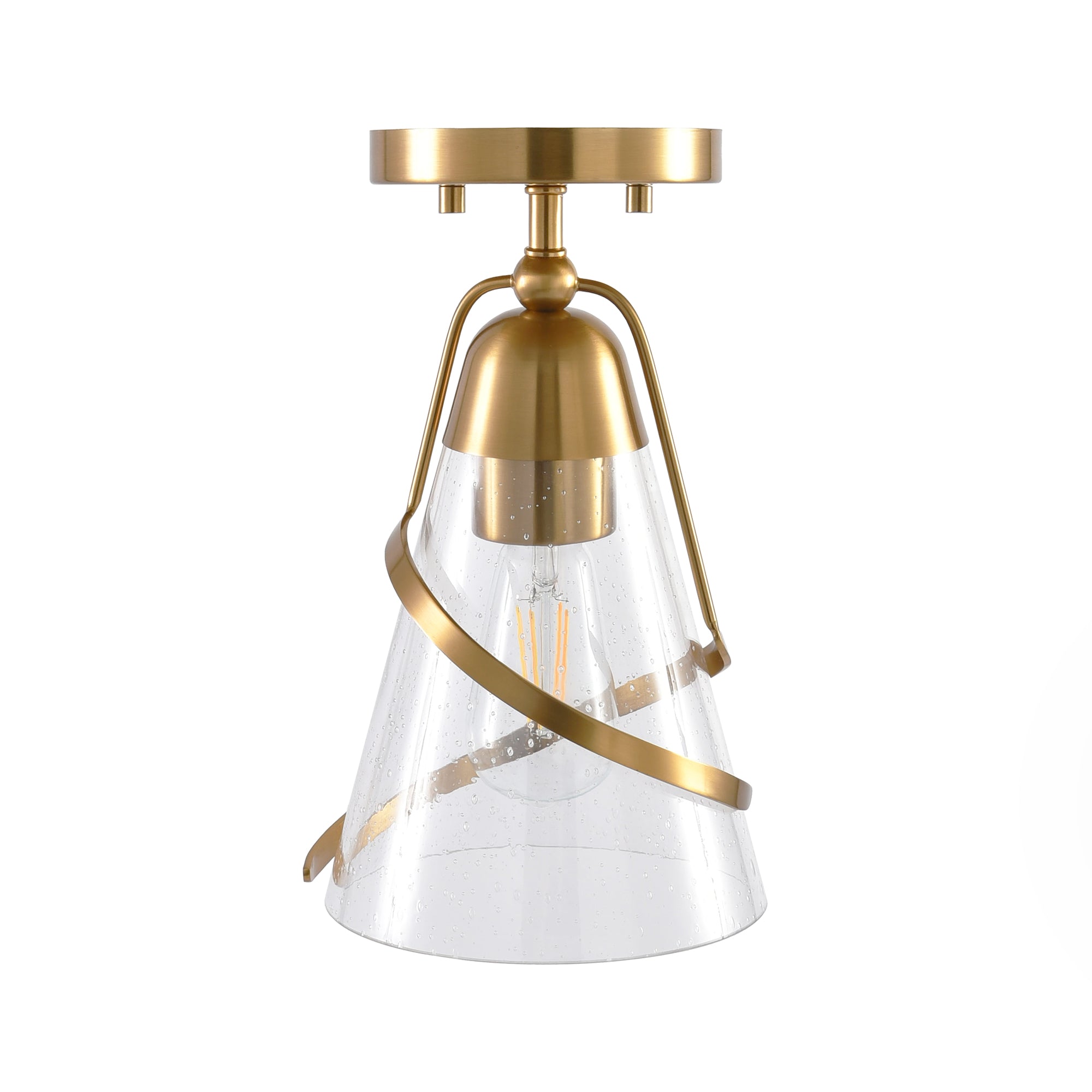 7 Inch Walker 1-Light Semi-Flush Mount Ceiling Light