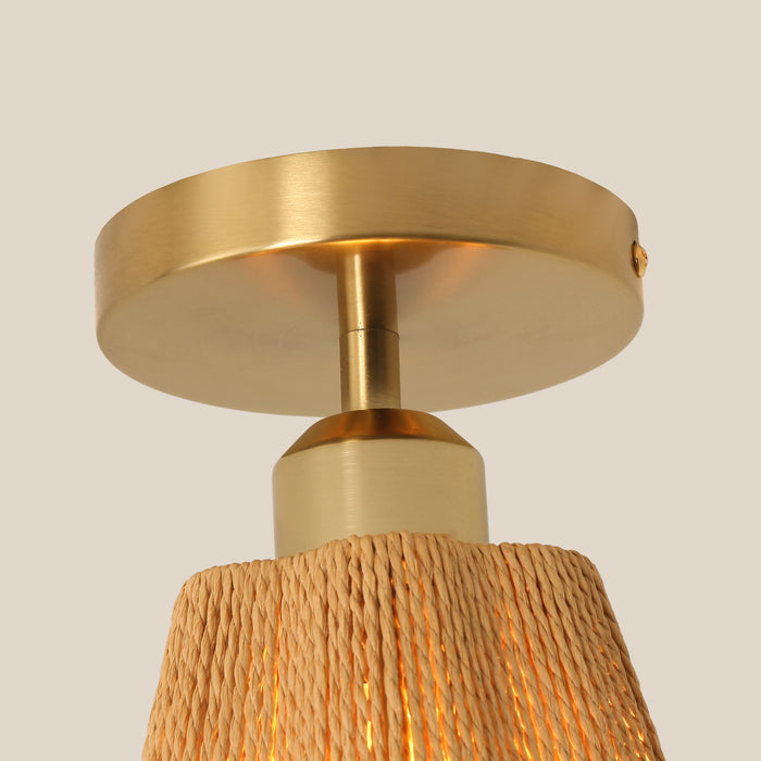 7 Inch Yves 1-Light Semi-Flush Mount Ceiling Light