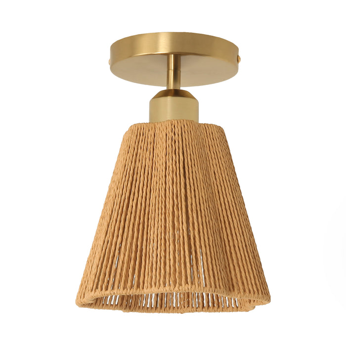 7 Inch Yves 1-Light Semi-Flush Mount Ceiling Light