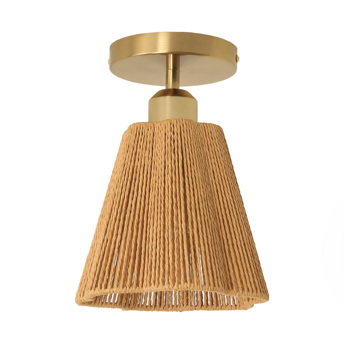 7 Inch Yves 1-Light Semi-Flush Mount Ceiling Light