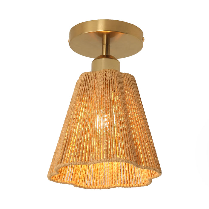 7 Inch Yves 1-Light Semi-Flush Mount Ceiling Light