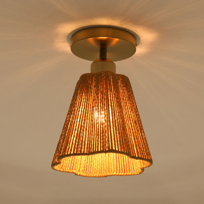 7 Inch Yves 1-Light Semi-Flush Mount Ceiling Light