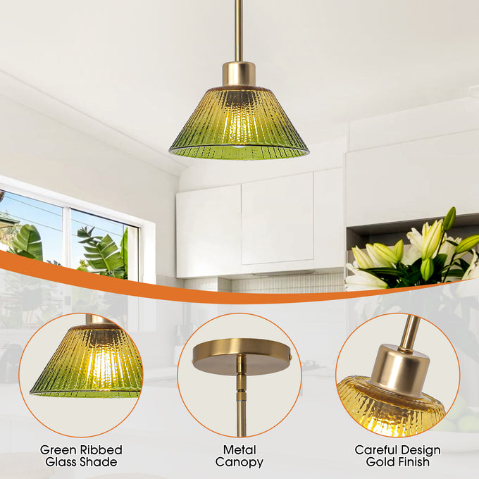 7.5 Inch Yetta 1-Light Island Pendant Light