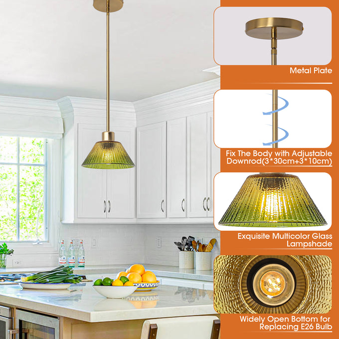 7.5 Inch Yetta 1-Light Island Pendant Light