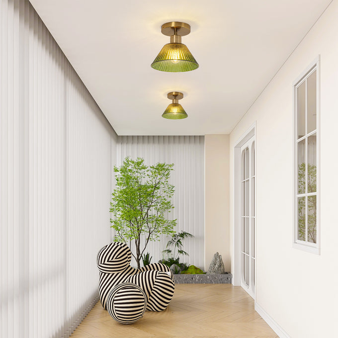 3.5 Inch Paula 1-Light Semi-Flush Mount Ceiling Light