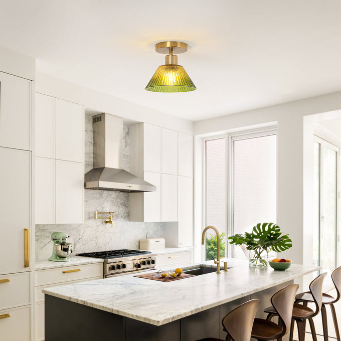 3.5 Inch Paula 1-Light Semi-Flush Mount Ceiling Light