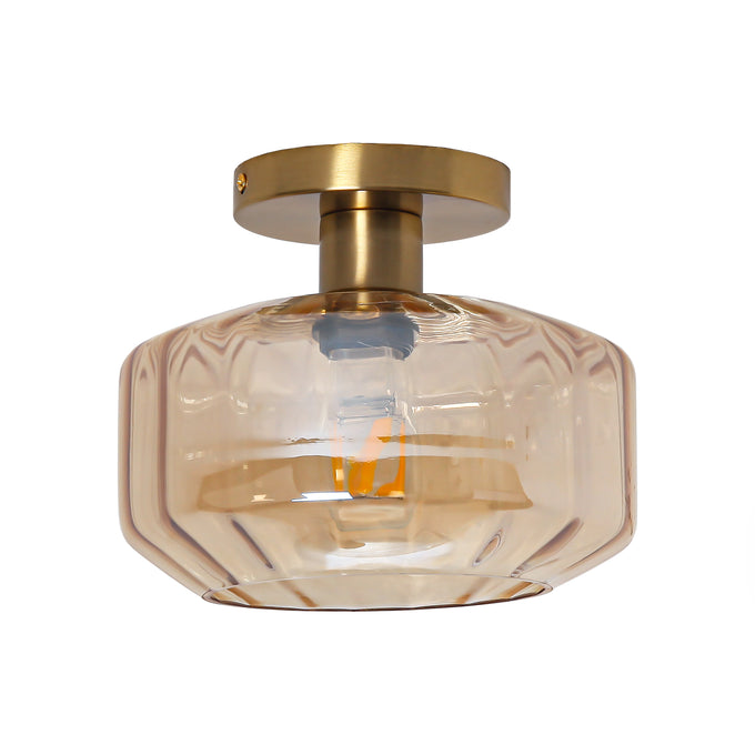 9 Inch Gerald 1-Light Semi-Flush Mount Ceiling Light