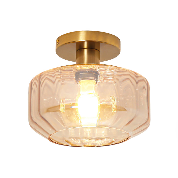 9 Inch Gerald 1-Light Semi-Flush Mount Ceiling Light