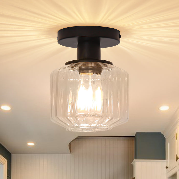 6 Inch Marico 1-Light Semi-Flush Mount Ceiling Light