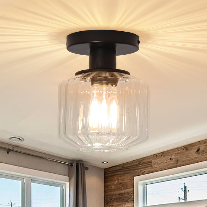 6 Inch Marico 1-Light Semi-Flush Mount Ceiling Light