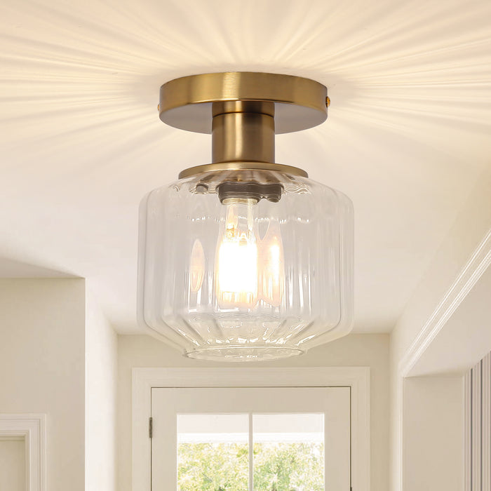 6 Inch Marico 1-Light Semi-Flush Mount Ceiling Light