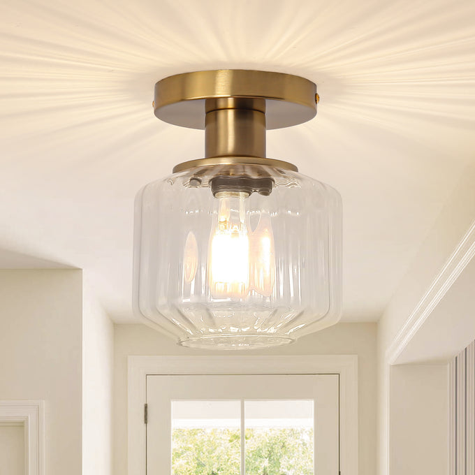 6 Inch Marico 1-Light Semi-Flush Mount Ceiling Light