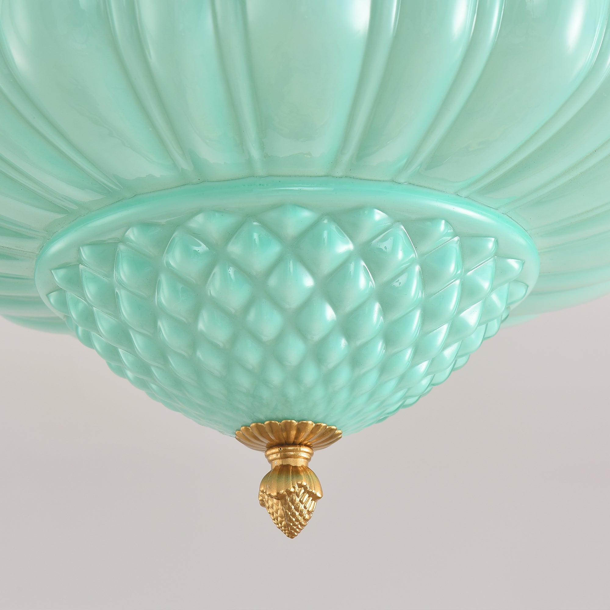 Patricia 3-Light Gold Brass Flush Mount Ceiling Light