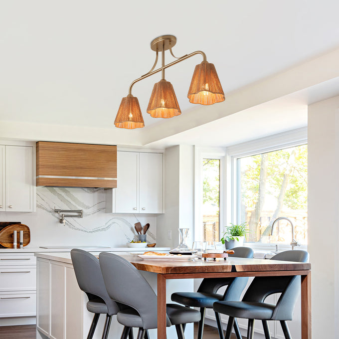 30 Inch Paddy 3-Light Chandelier