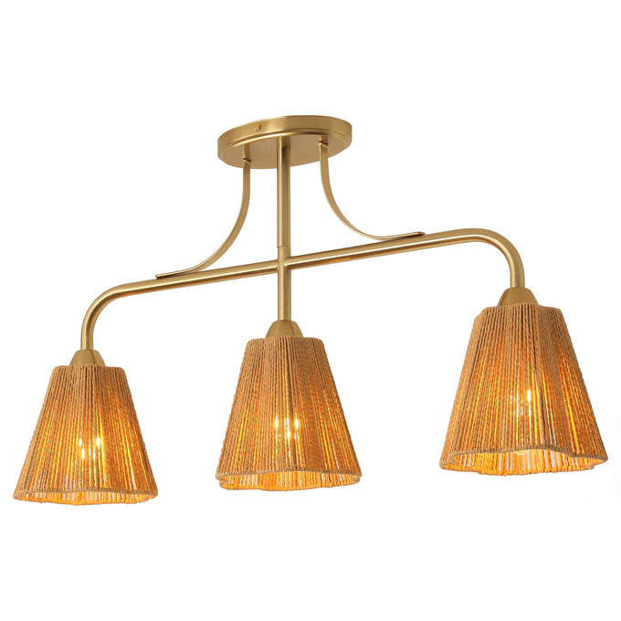 30 Inch Paddy 3-Light Chandelier