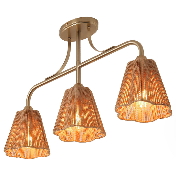 30 Inch Paddy 3-Light Chandelier