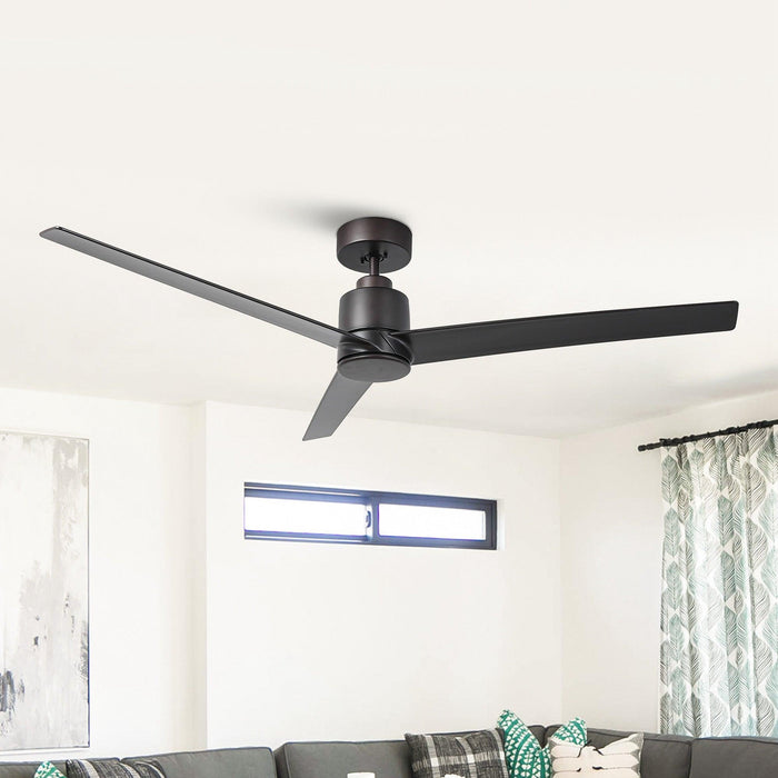Ventilador de techo de 54" con motor de CC de 3 aspas y control remoto
