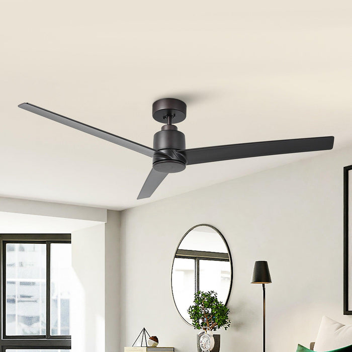 Ventilador de techo de 54" con motor de CC de 3 aspas y control remoto