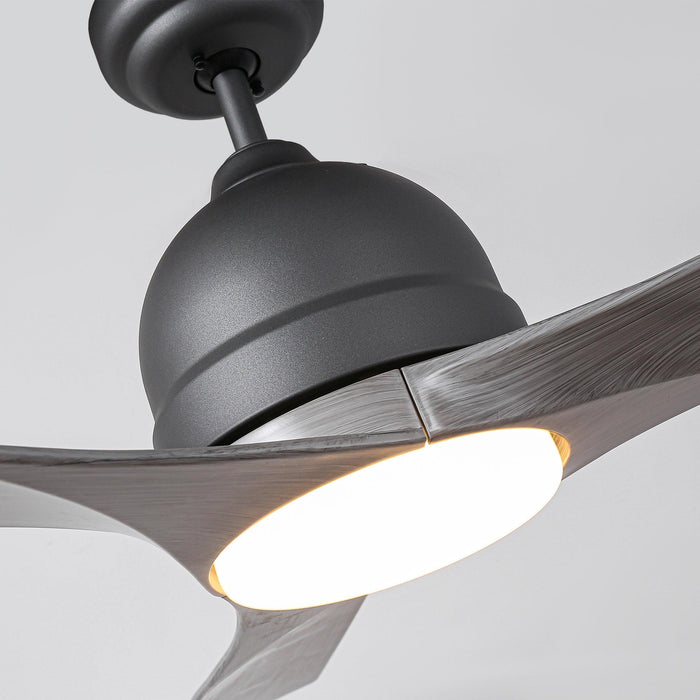 Ventilador de techo industrial LED de 54" con 3 aspas y control remoto
