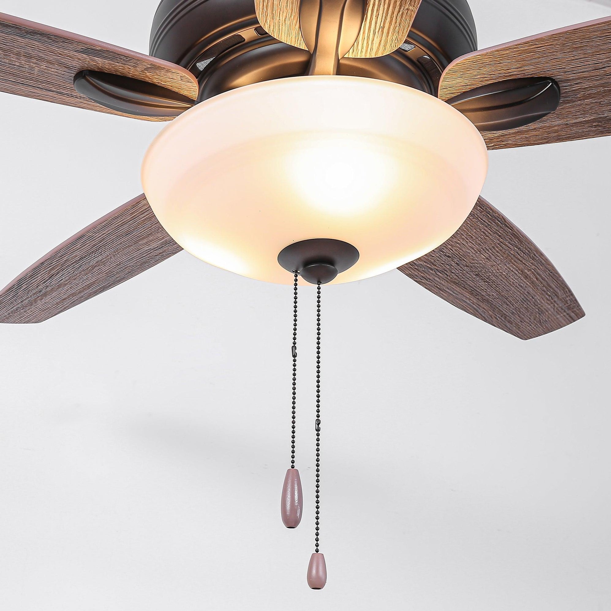 ★RKH★ Parrot Uncle 52-inch Indoors Mesh Metal Gold Ceiling Fan