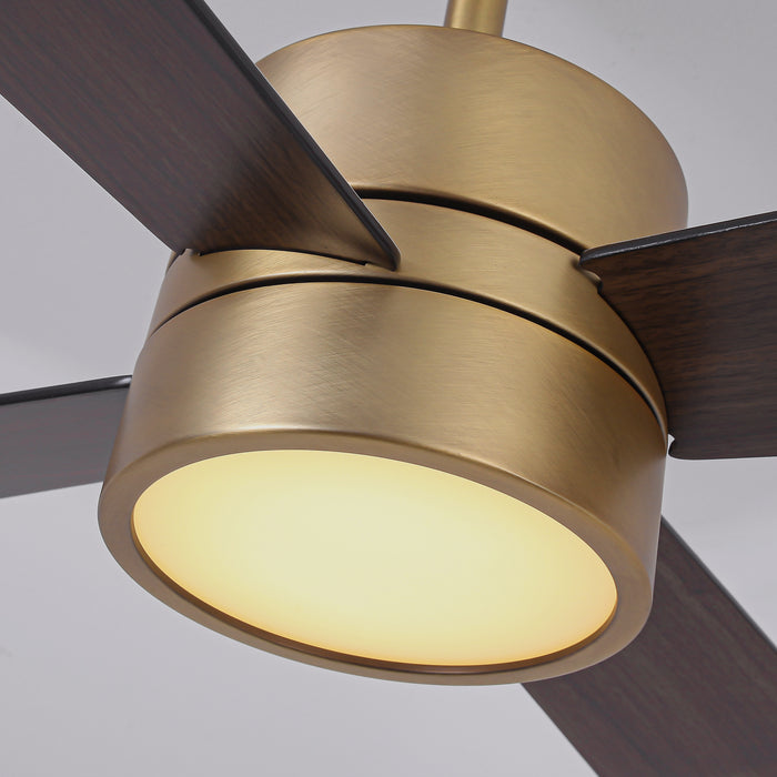 52 Inch Bucholz Industrial Dimmable RGB LED Ceiling Fan with Remote and APP Control
