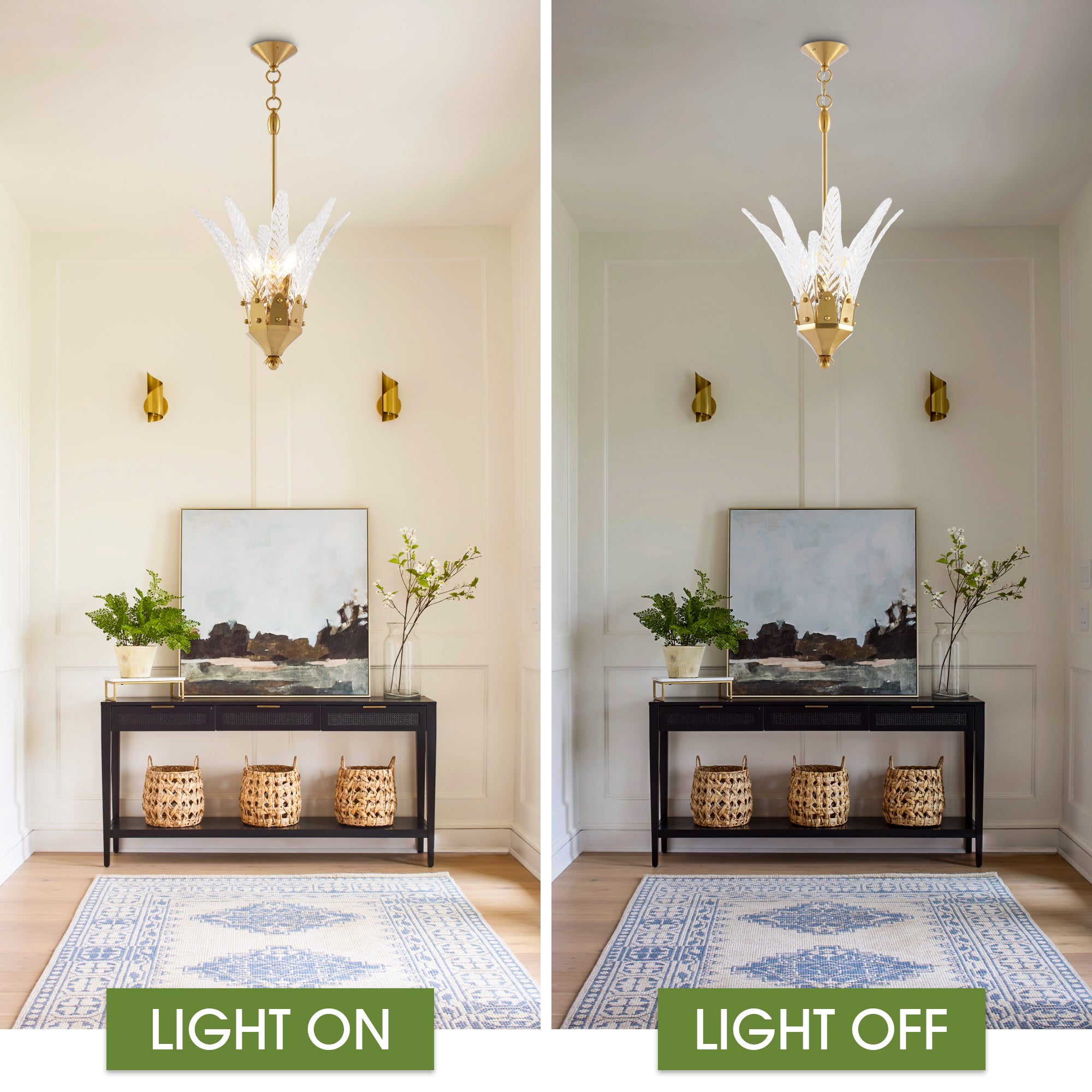 17 Inch Vito 3-Light Feather-shaped Island Pendant Light