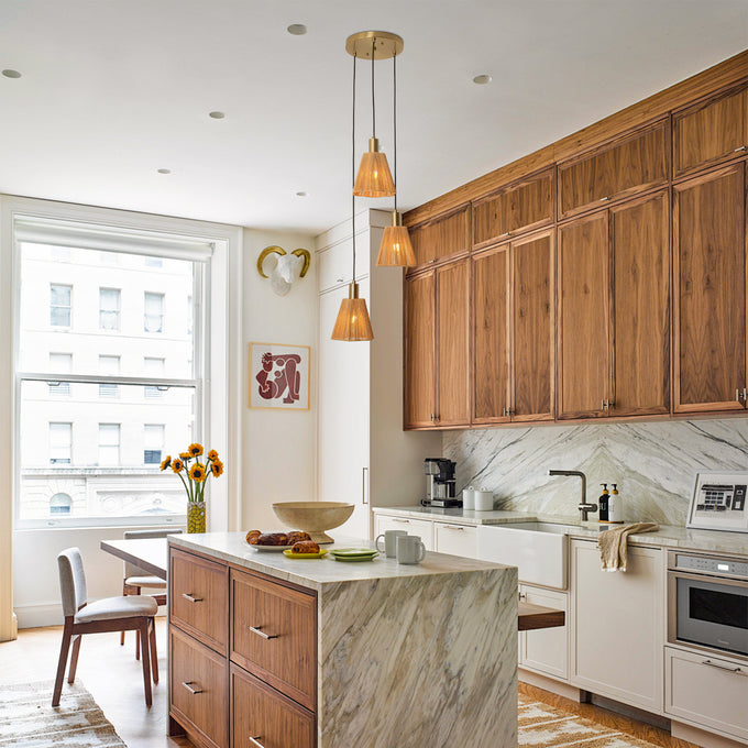 15 Inch Merle 3-Light Pendant Light