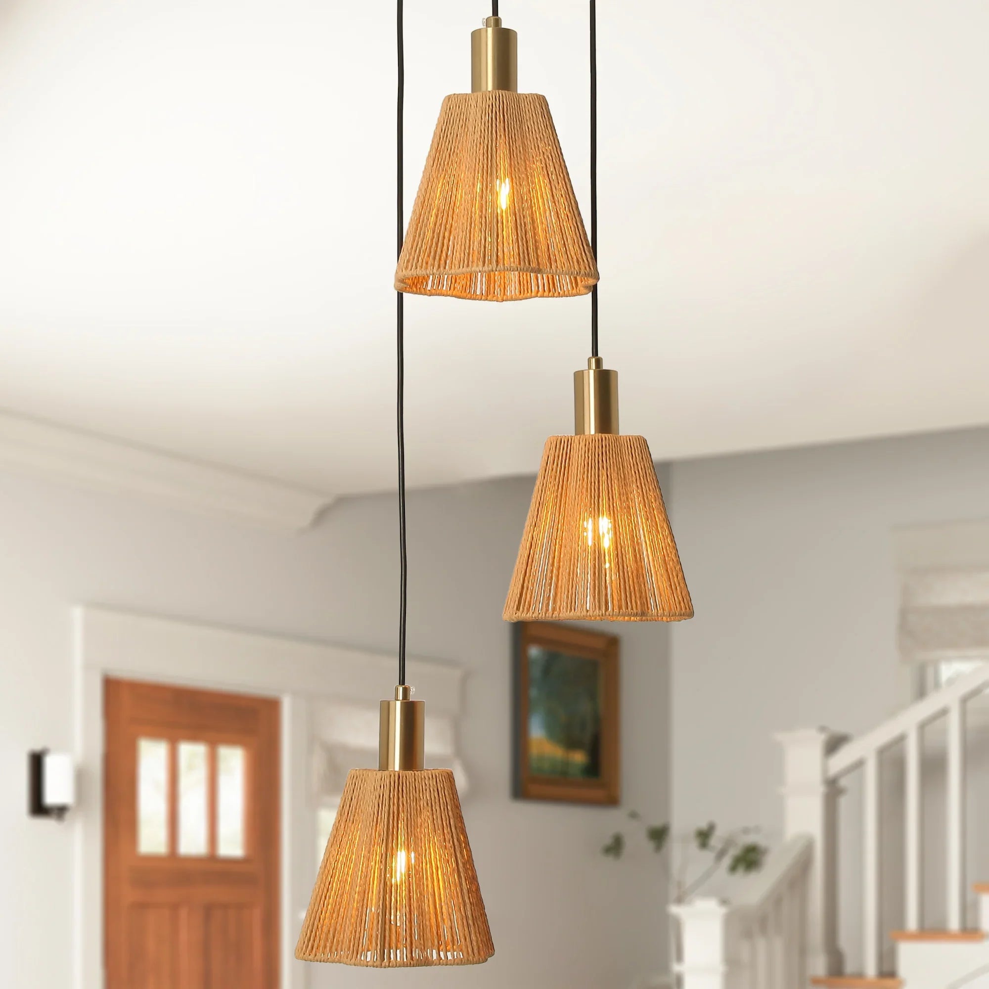 15 Inch Merle 3-Light Island Pendant Light