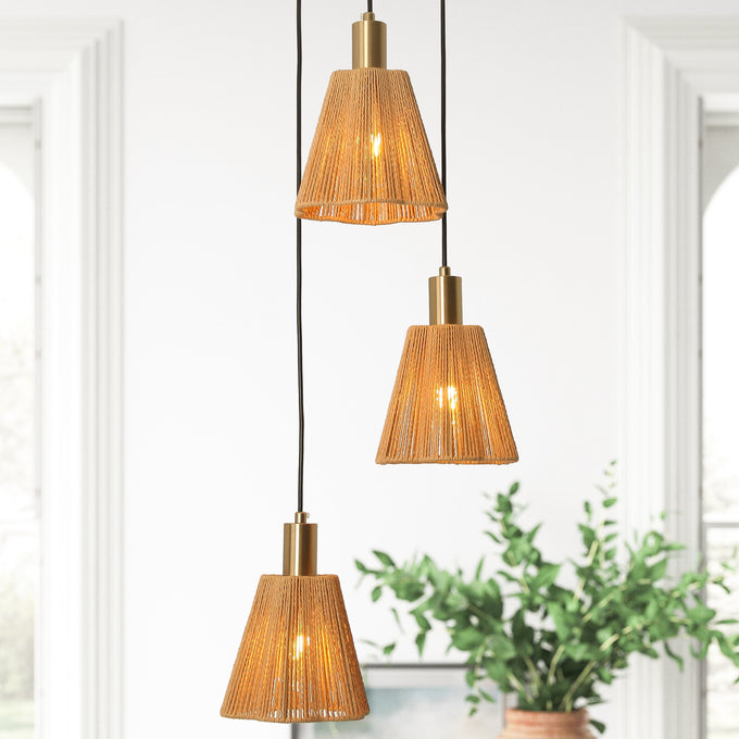 15 Inch Merle 3-Light Pendant Light