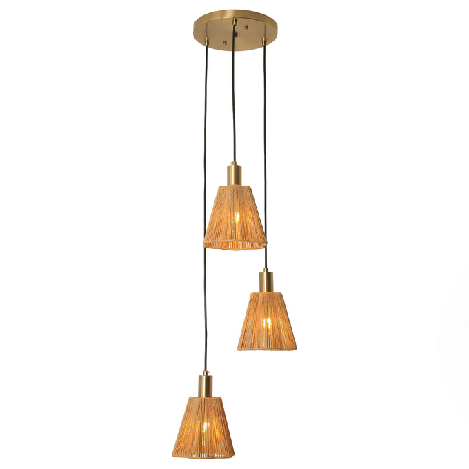 15 Inch Merle 3-Light Pendant Light
