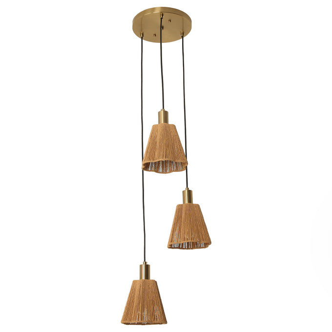 15 Inch Merle 3-Light Pendant Light