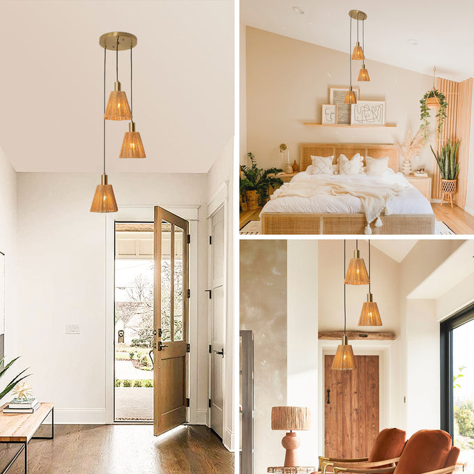 15 Inch Merle 3-Light Island Pendant Light