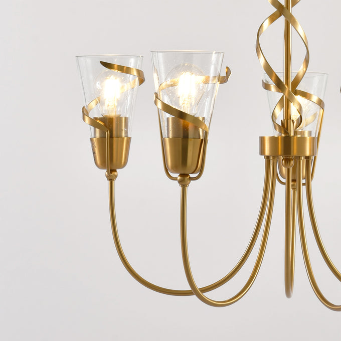 26 Inch Uriah 5-Light Golden Chandelier