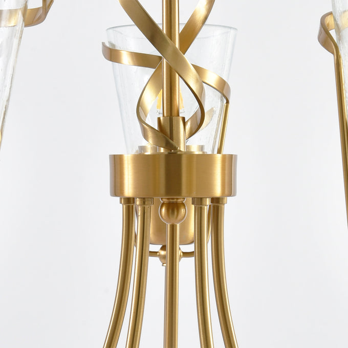 26 Inch Uriah 5-Light Golden Chandelier