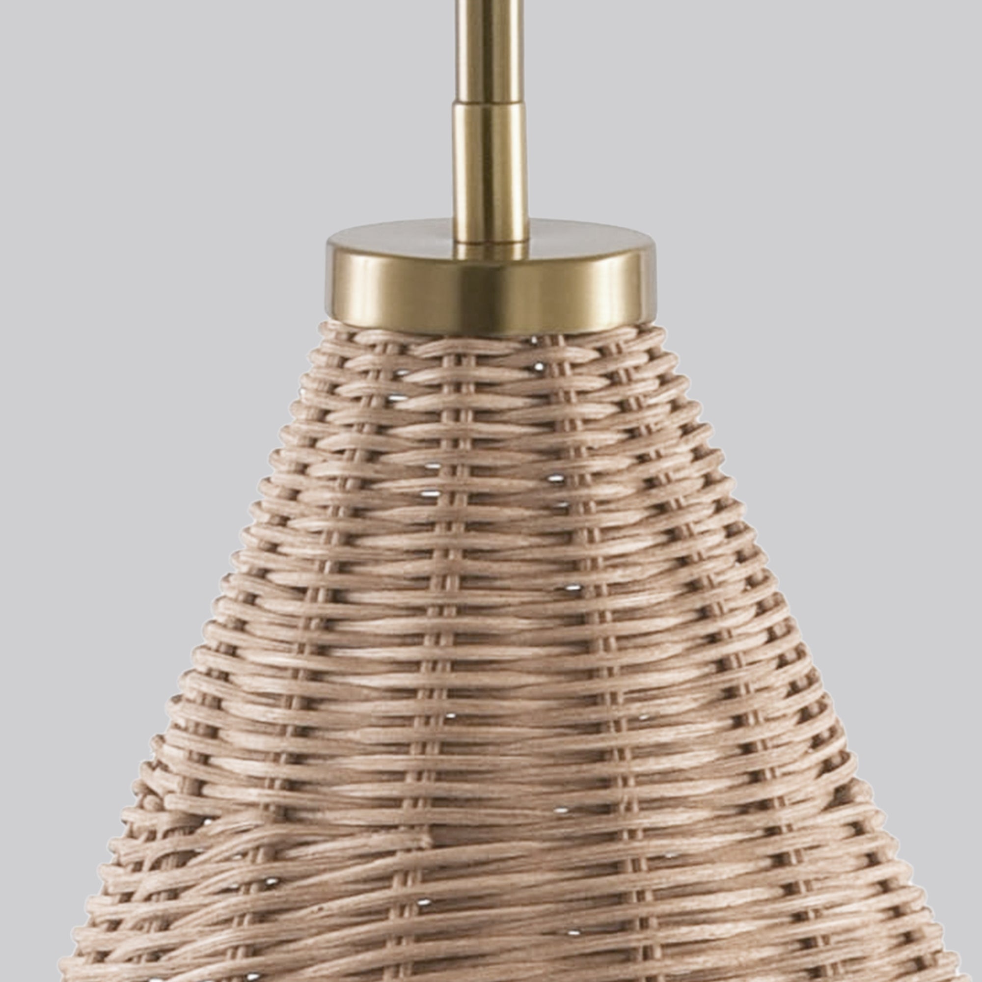 Colin 1-Light Golden Bohemian Island Pendant Light