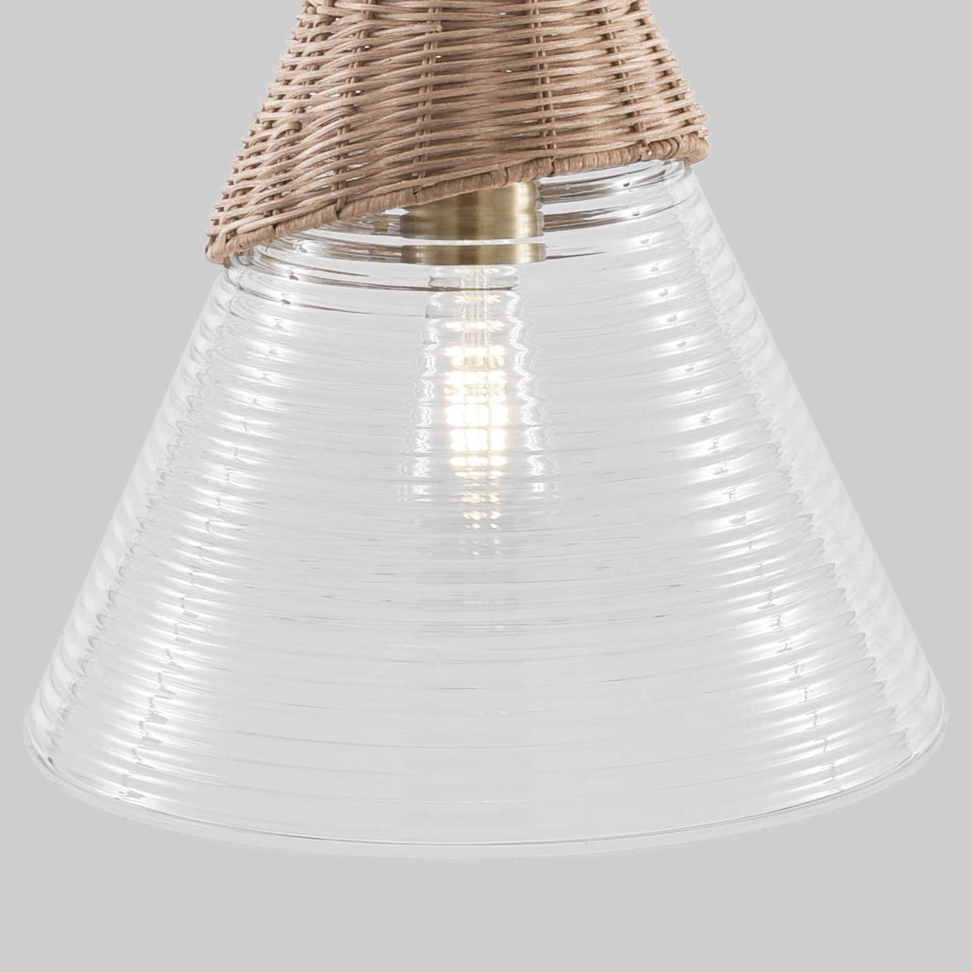 Colin 1-Light Golden Bohemian Island Pendant Light