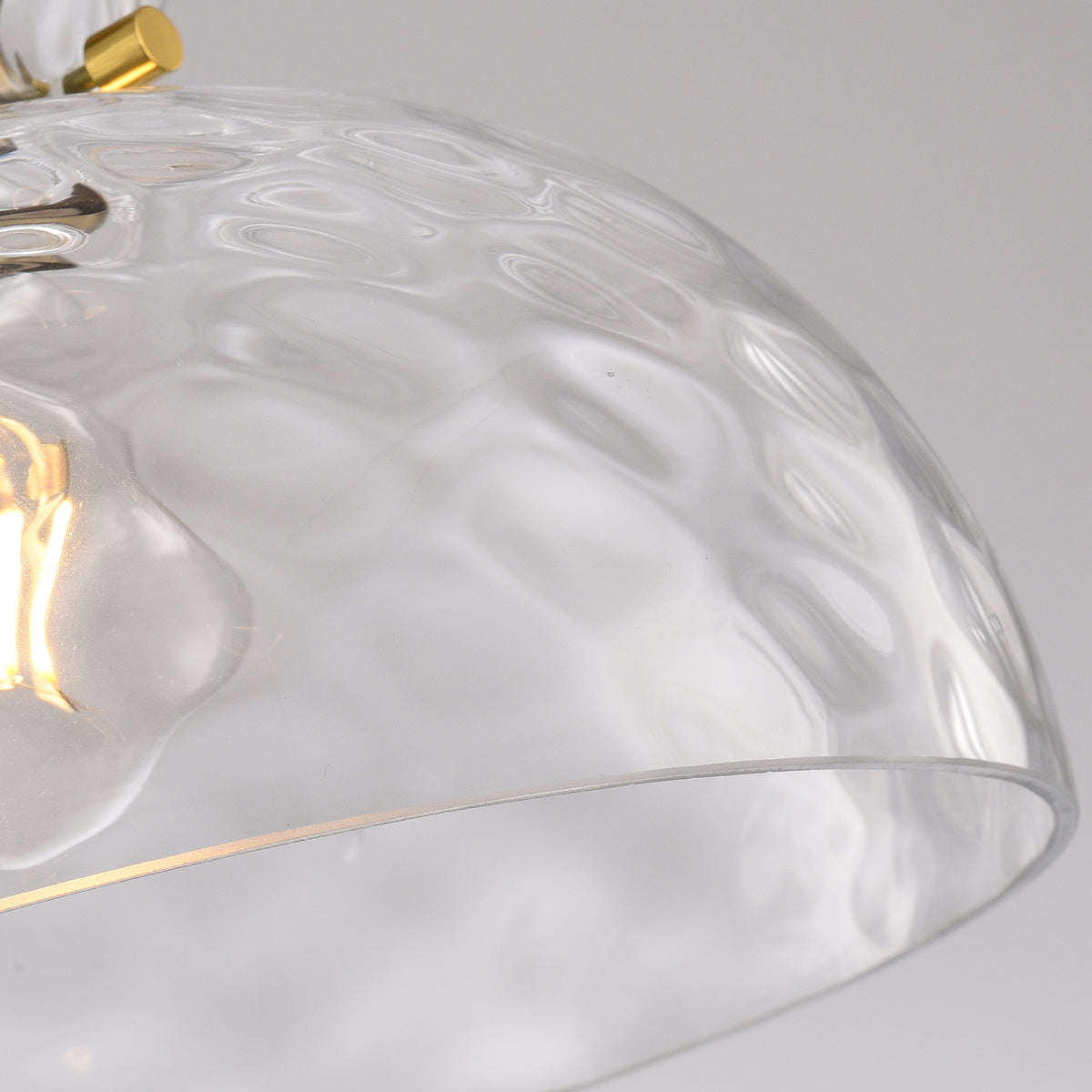 Bblythe 1-Light Natural Copper Pendant Light with Textured Glass Shade