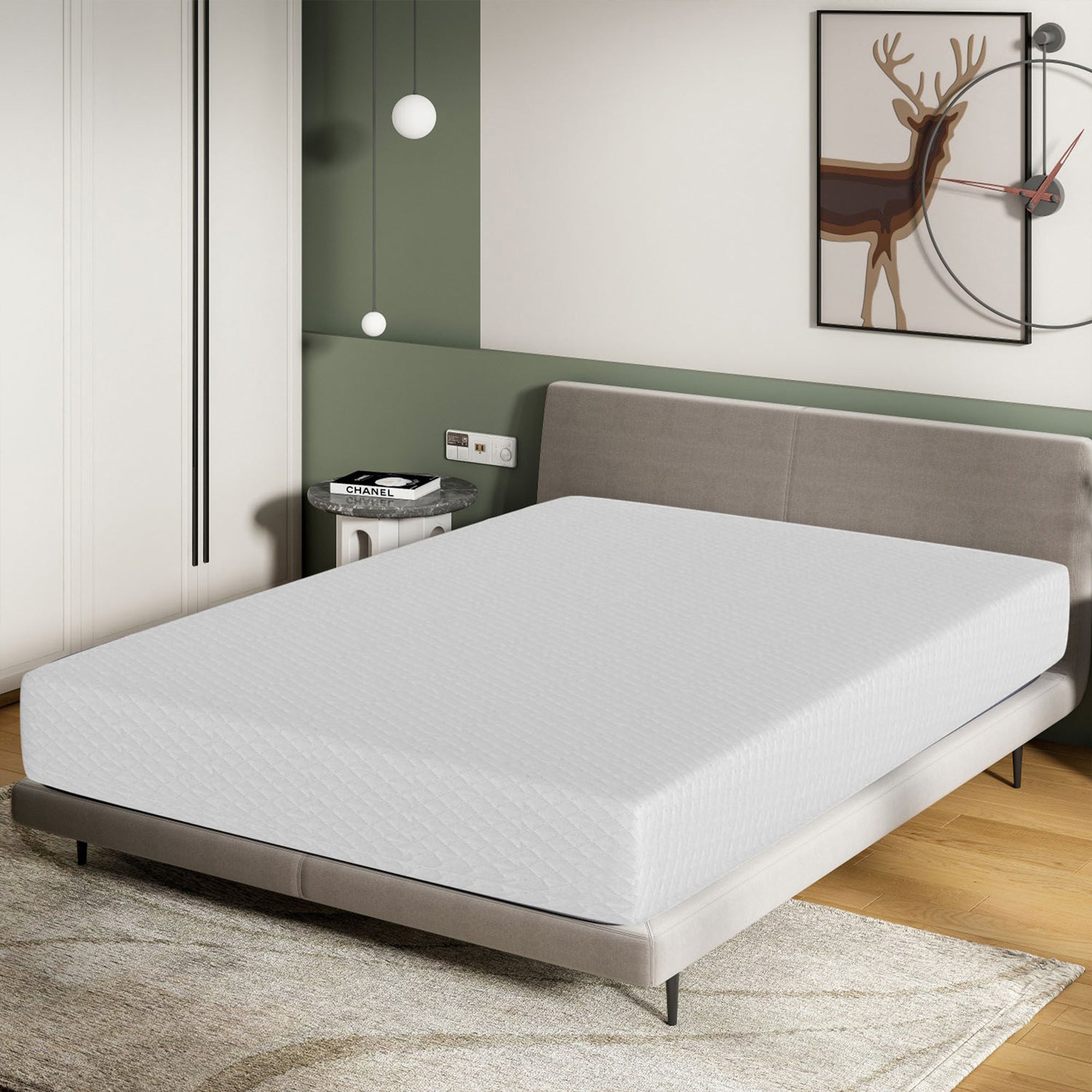 Artemisia 10" White Memory Foam Medium Firm 100% Polyester CertiPUR-US Mattress