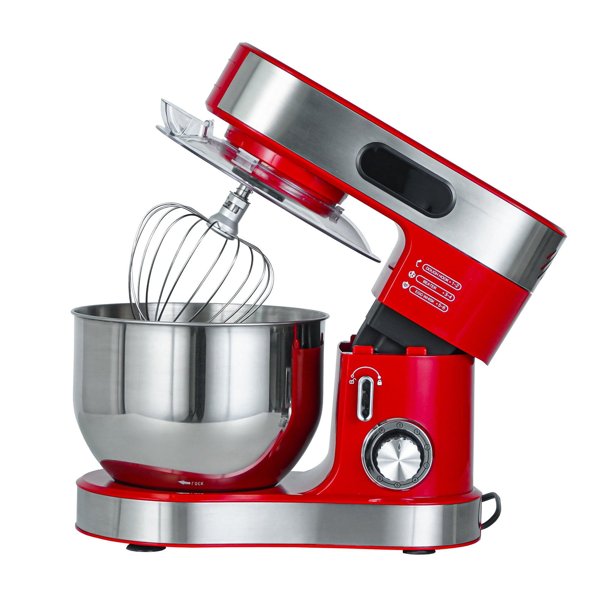 Parrot Uncle Kitchen Stand Mixer with Mixing Bowl, Dough Hook, Egg Whisk & Mixing Blade