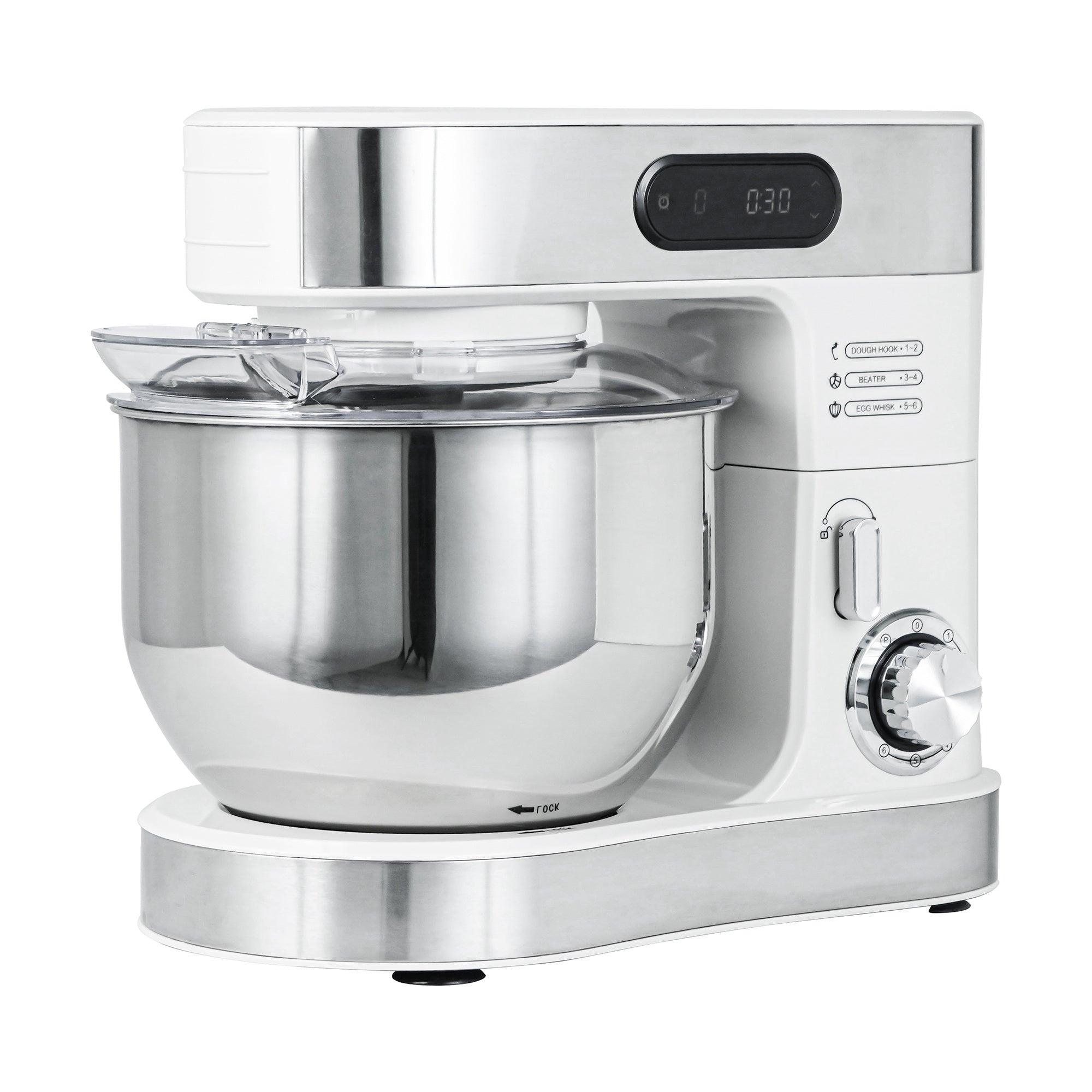 Parrot Uncle Kitchen Stand Mixer with Mixing Bowl, Dough Hook, Egg Whisk & Mixing Blade